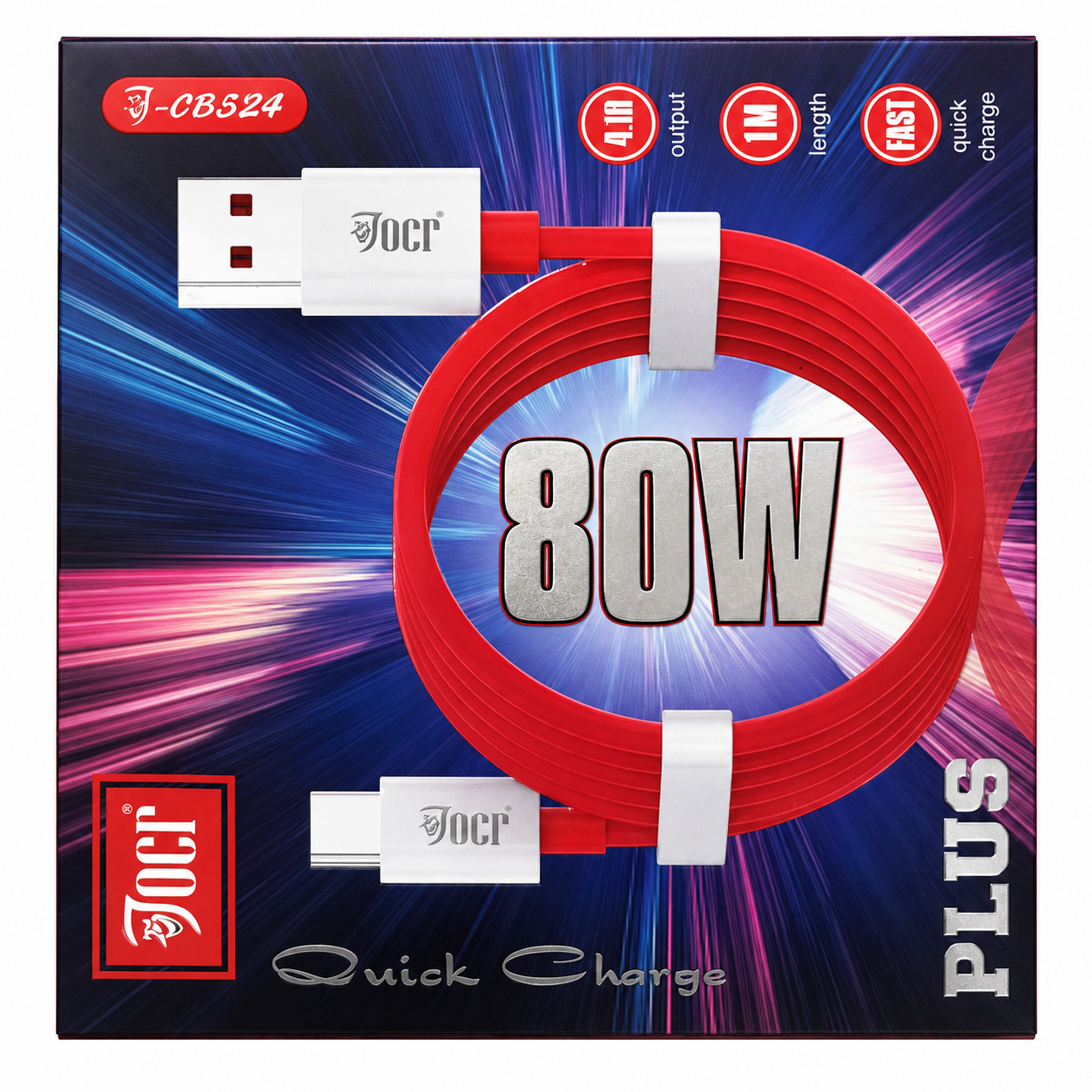 Jocr | 80W PLUS | Charging Cable Quick Charge Super (80W)