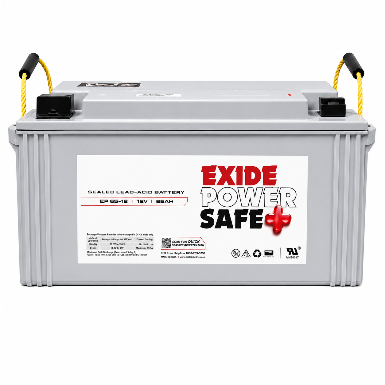 Exide | Powersafe | Sealed Lead-Acid Battery (12V, 65AH)