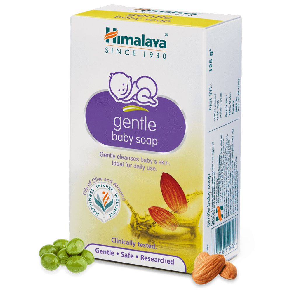 Himalaya Gentle Baby Soap - Almond & Olive Oil, 125g