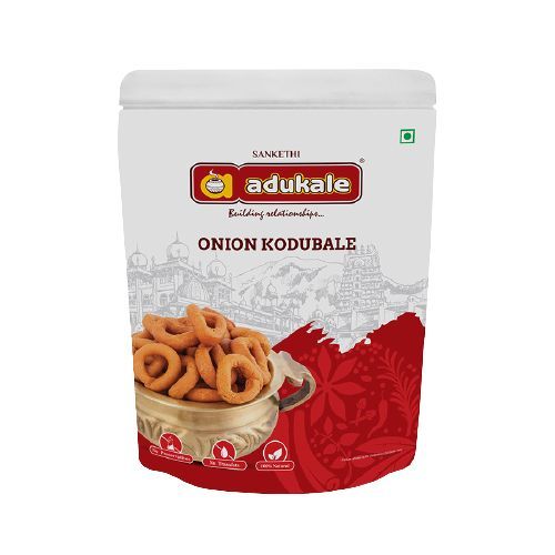 Adukale No Palm Oil Crunchy & Healthy Standy Pouch - Onion Kodubale, 180g