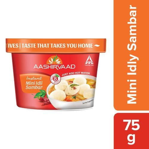 Aashirvaad Instant Meals - Mini Idli Sambhar Cup, 75g