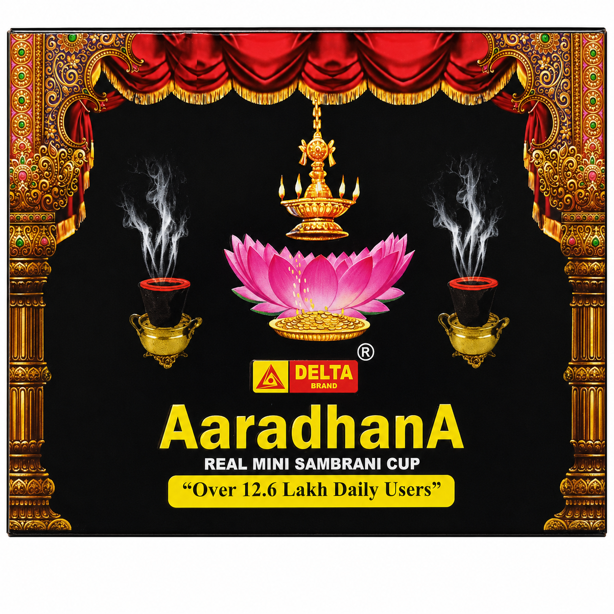 Delta Aaradhana Real Mini Sambrani Cup, 12pc