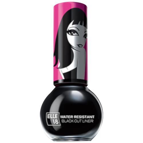 Elle18 Water Resistant Eyeliner - Black, 5ml