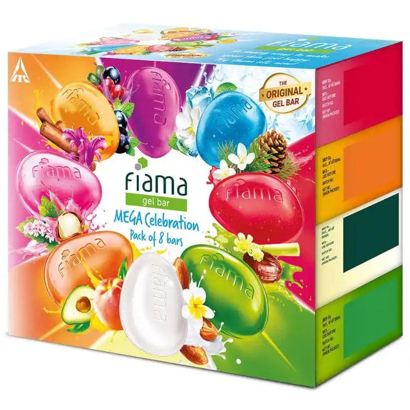 Fiama Gel Bar Mega Celebration Pack, 1kg (125g x 8pc)