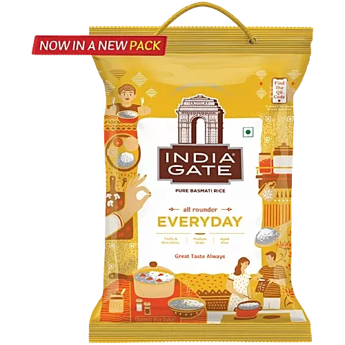 India Gate Basmati Rice Bag - Everyday, 5kg