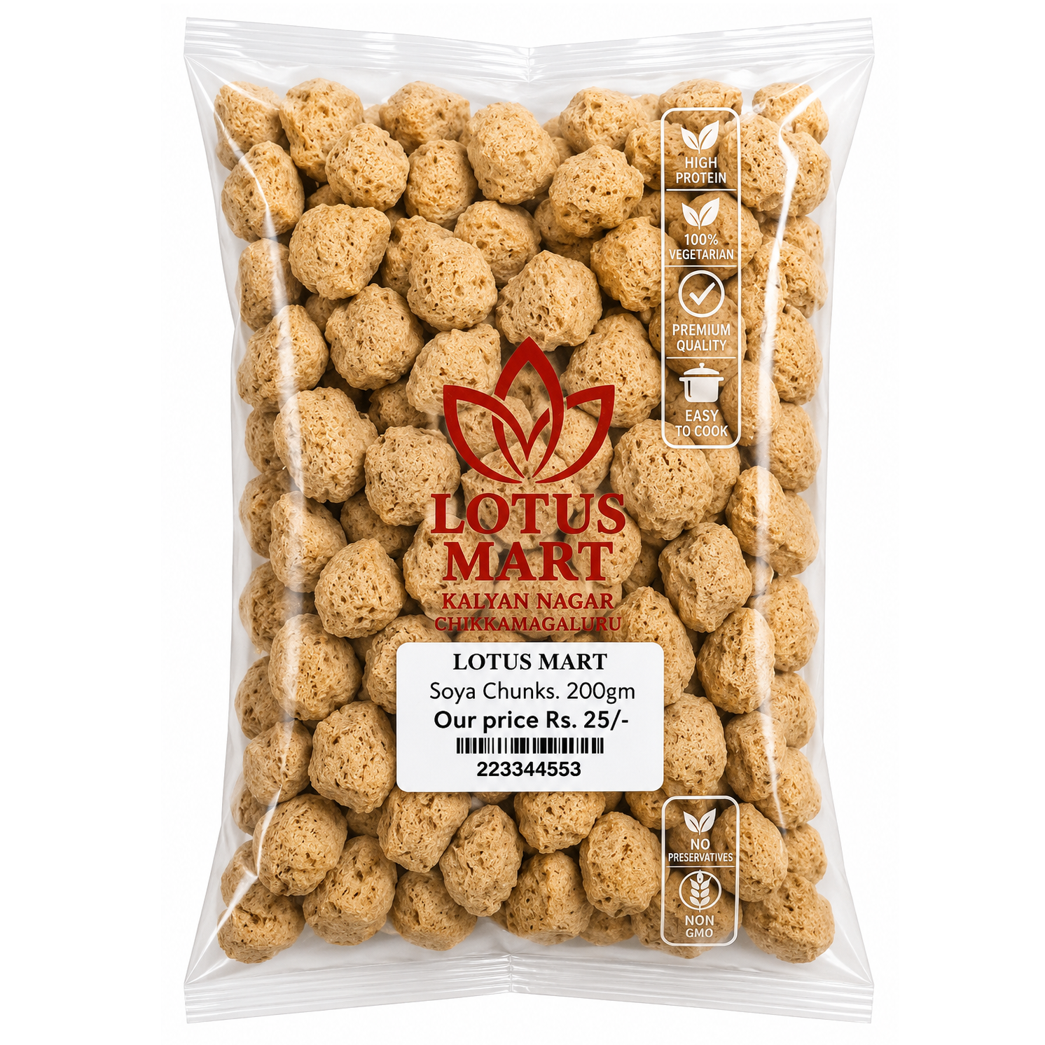 Lotus Mart Soya Chunks, 200g