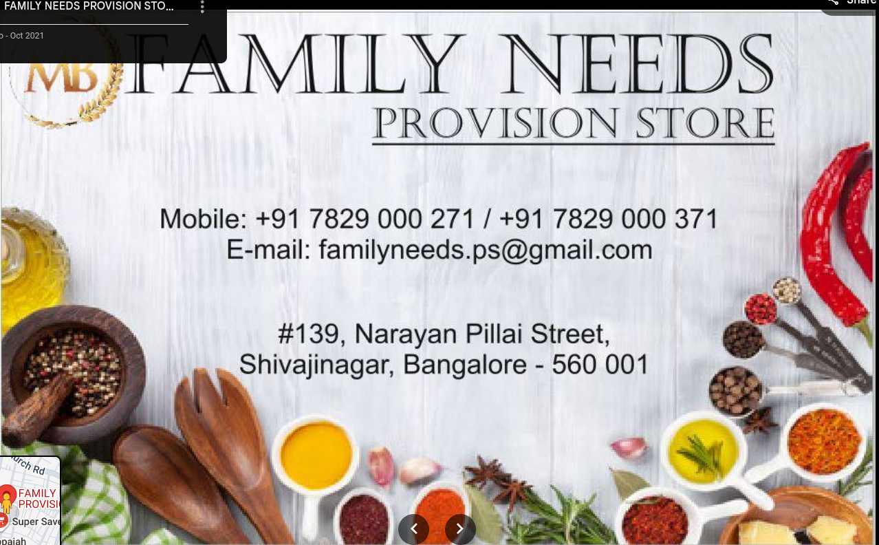 FAMILY NEEDS PROVISION STORE