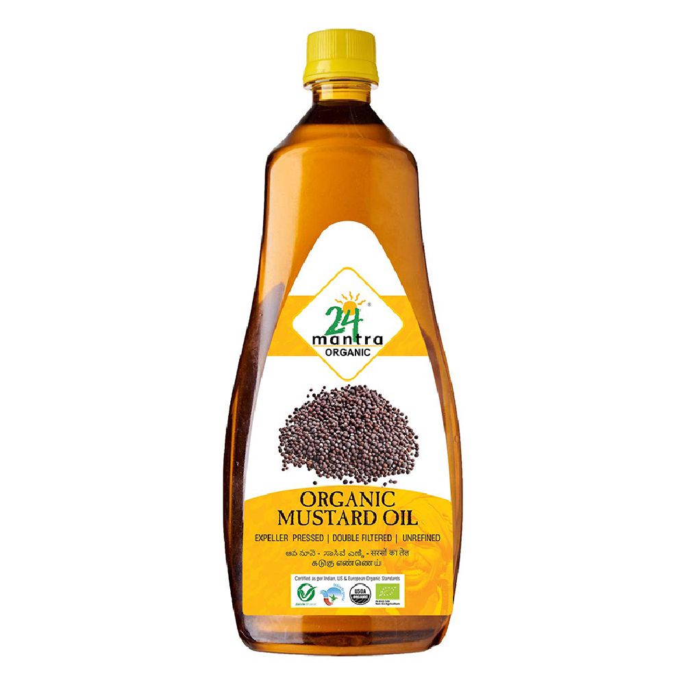 24 Mantra Premium Mustard Oil PET Bottle, 1L