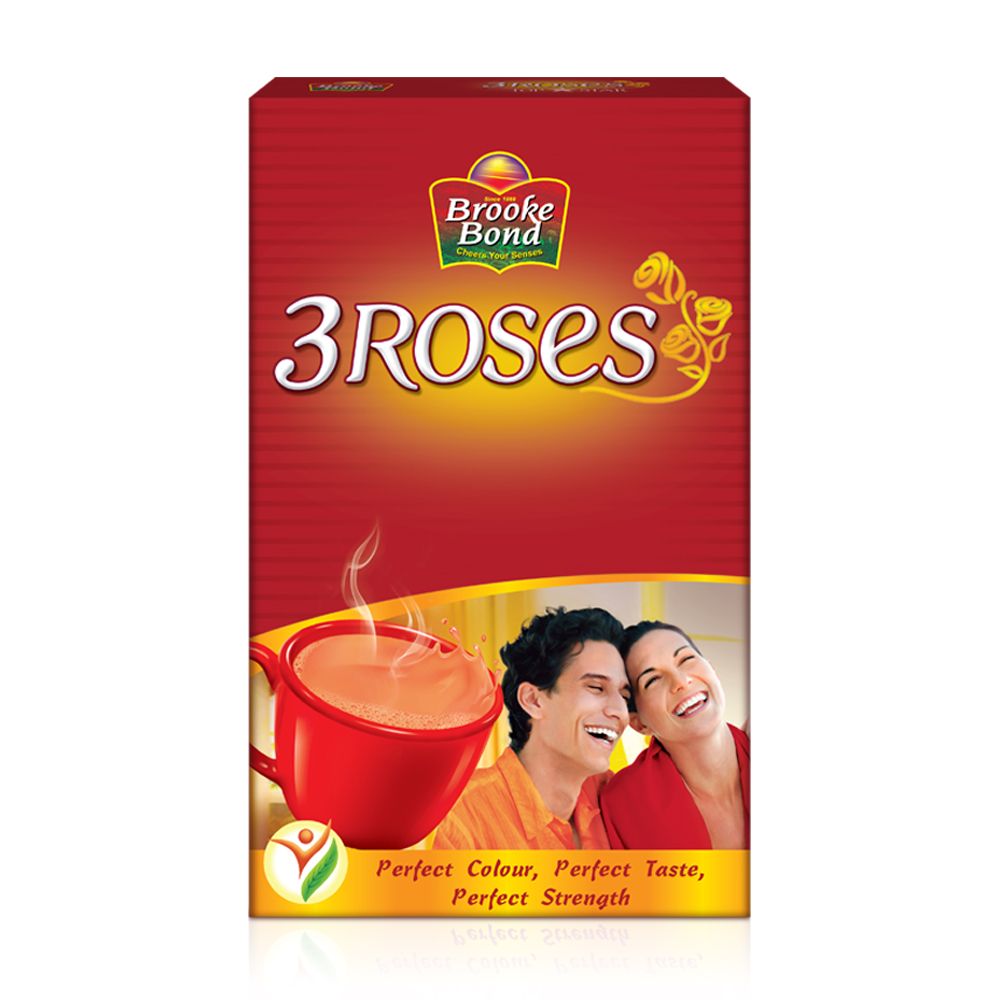 Brooke Bond 3 Roses Dust Tea Carton, 500g