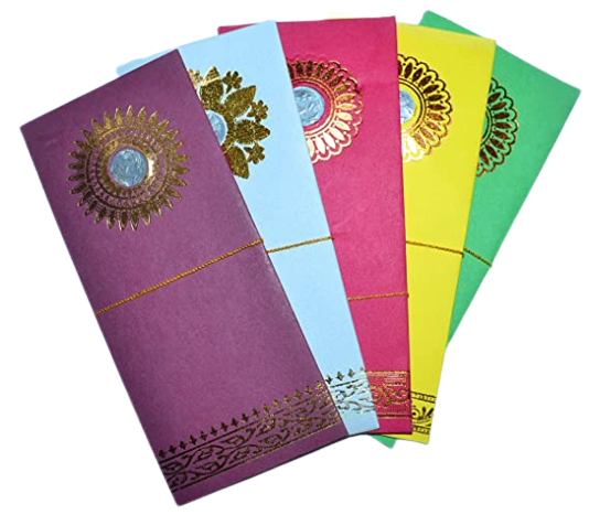 Paper Shagun Envelope - Multicolor