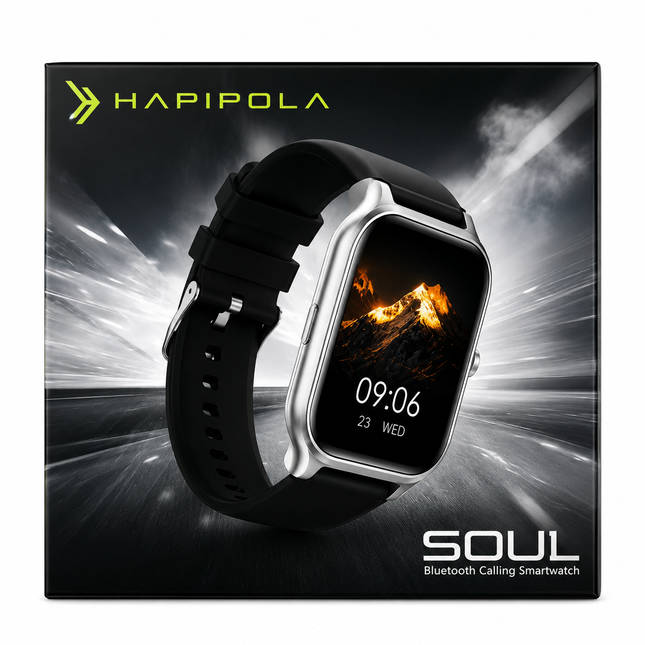Hapipola | Soul | Smartwatch Bluetooth Calling (Black)