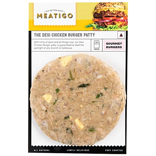 Meatigo Desi Chicken Burger Patty, 1pc
