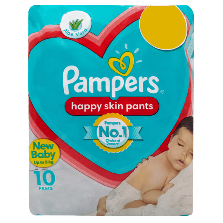 Pampers Happy Sleep Pant Style - New Born, 10pc