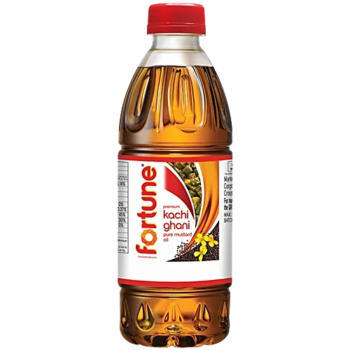 Fortune Premium Kachi Ghani Pure Mustard Oil PET Bottle, 200ml