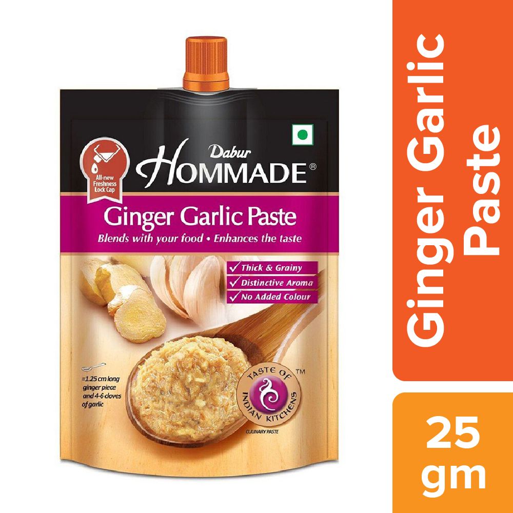 Dabur Hommade Ginger Garlic Paste, 25g