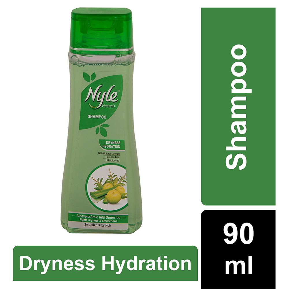 Nyle Shampoo Dryness Hydrant - Aloevera, Tulsi, Amla & Green Tea, 90ml