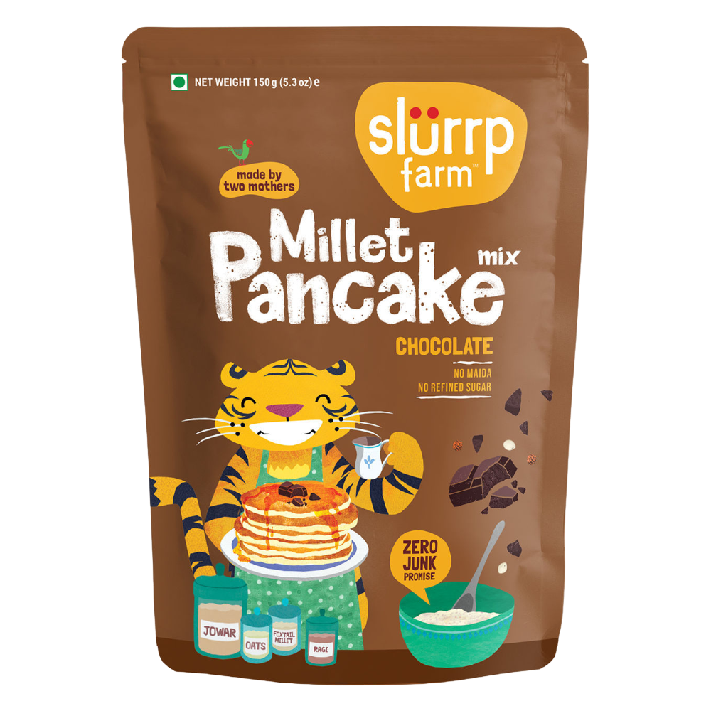 Slurrp Farm Millet Pancake Mix - Banana Choco Chip, 150g