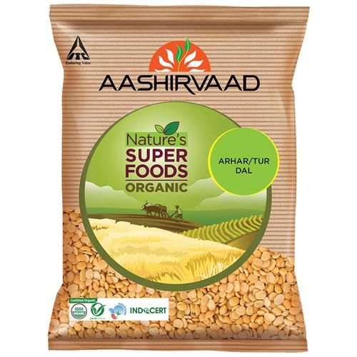 Aashirvaad Nature's Super Foods Organic Arhar/Tur Dal, 500g