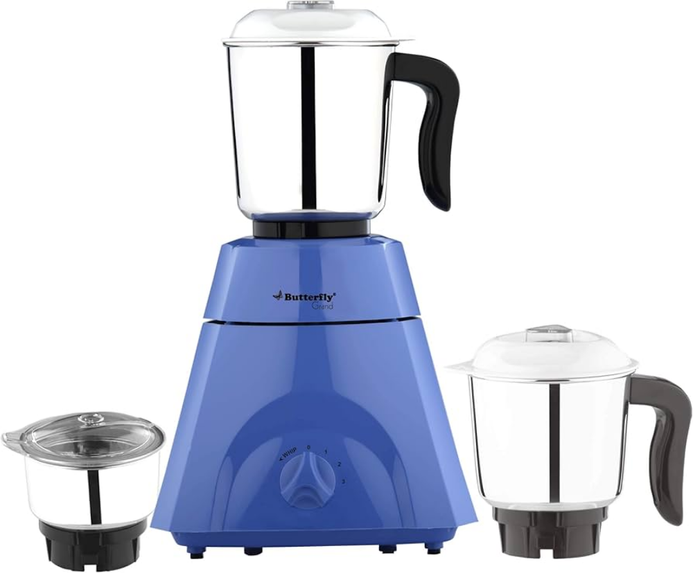 Butterfly | Grand XL | Mixer Grinder (500 W, 3 Jars, Blue)