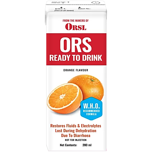 ORSL Drink Tetra Pack - Orange, 200ml