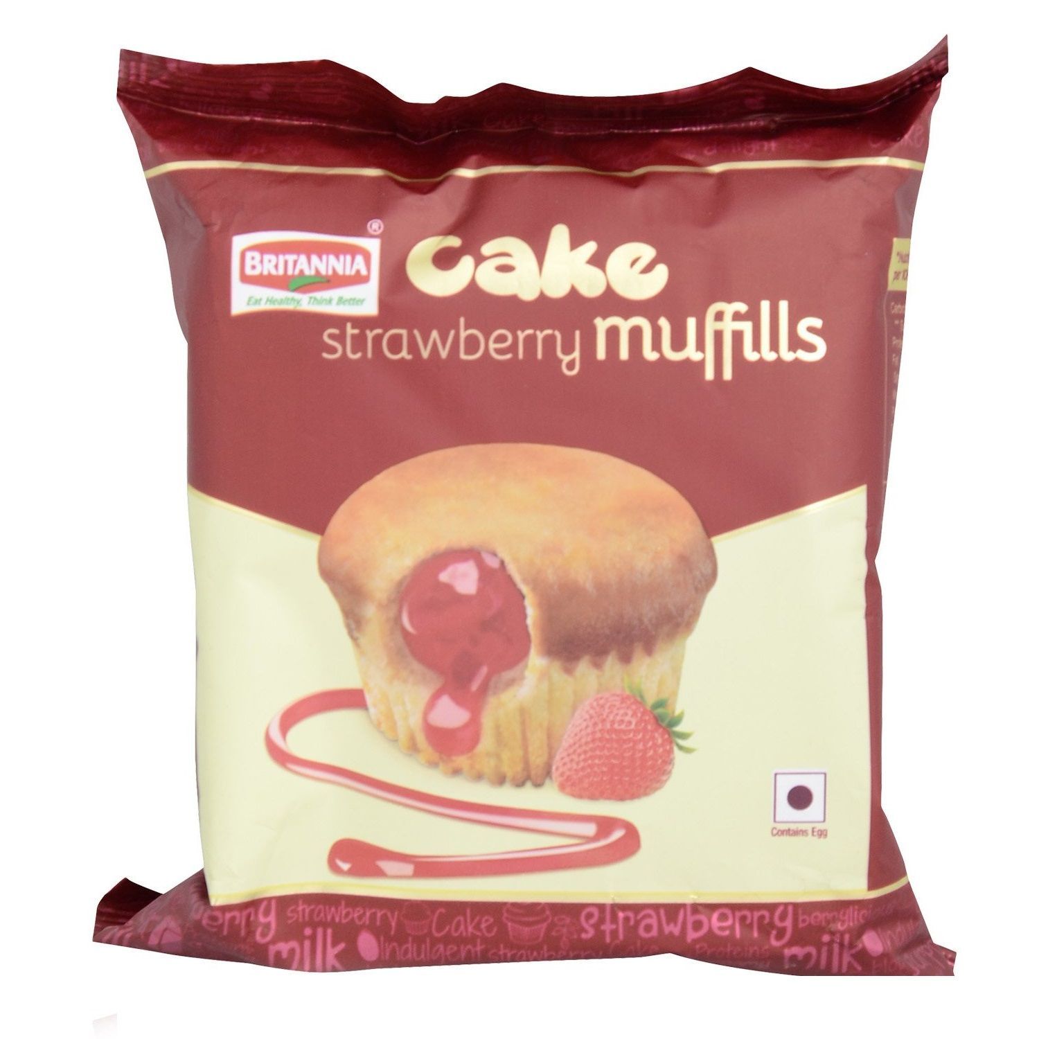 Britannia (Rs.10) Cake - Strawberry Muffills, 35g