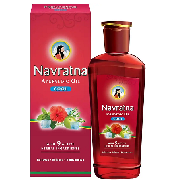 Navratna Ayurvedic Hair Oil - Cool, 300ml