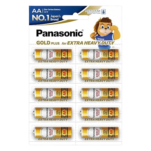 Panasonic Gold Plus - AA Batteries (Set of 10)