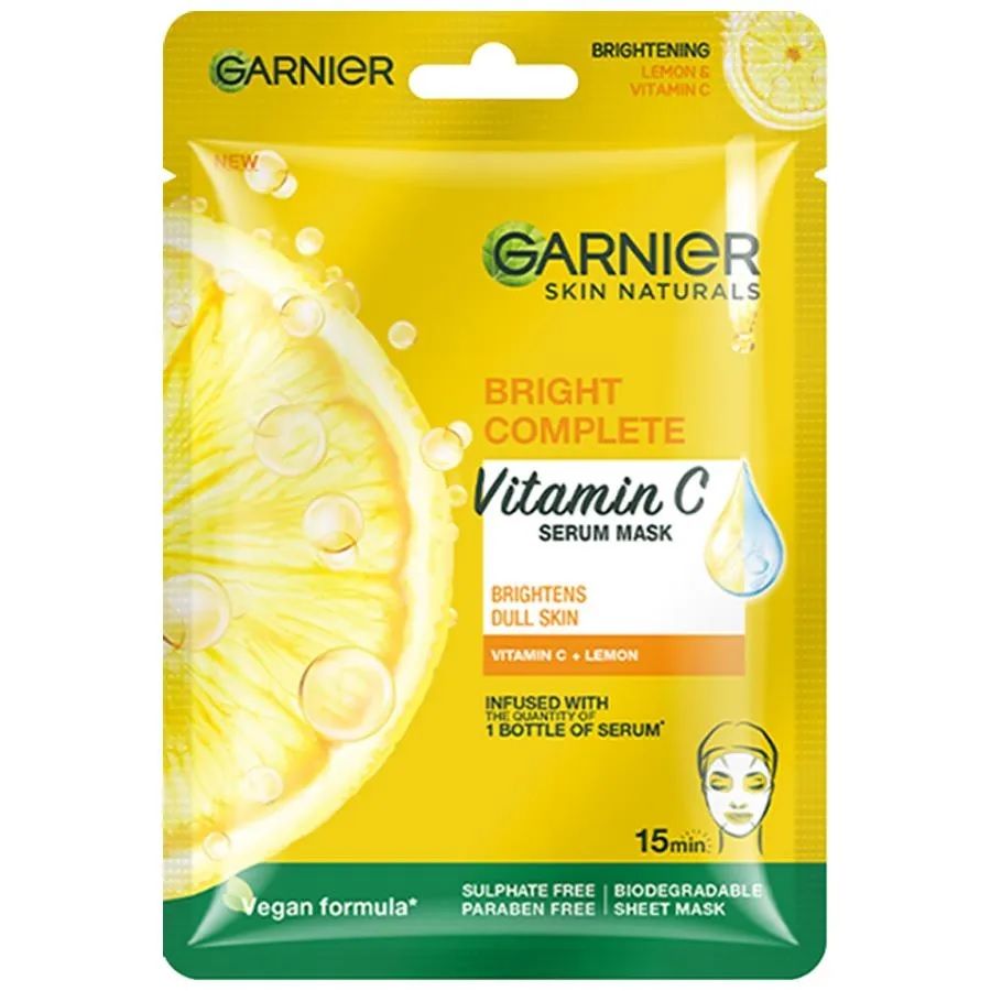 Garnier Vitamin C Serum Mask - Bright Complete, 28g