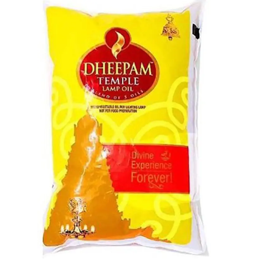 Dheepam Temple Lamp Oil Pouch, 1L