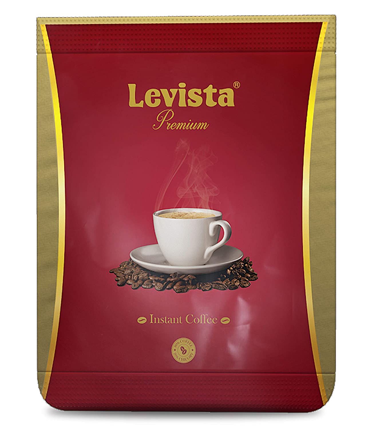 Levista Instant Coffee Powder Pouch - Premium, 100g (80% Coffee 20% Chicory)
