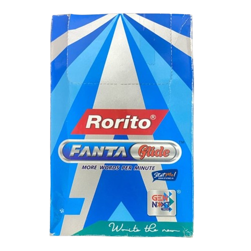 Rorito Fanta Glide Ball Pen - Blue (Set of 10)