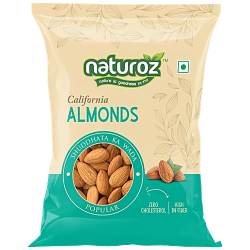 Naturoz Popular California Almonds Pouch, 250g (MD)