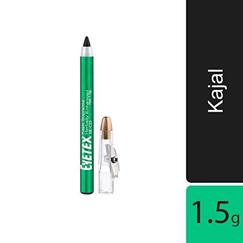 Eyetex Kajal Supreme Herbally Enhanced With Sharpener, 1.5g