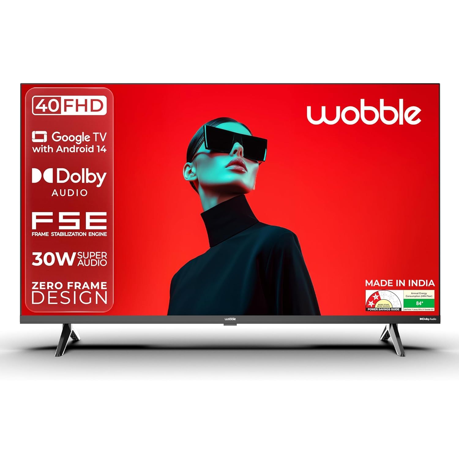 Wobble | WB40FDAGU2841D25 | K Series Full HD LED Smart Google TV (40 inch)