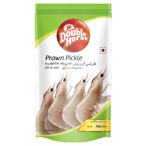 Double Horse Pickle Pouch - Prawn, 200g