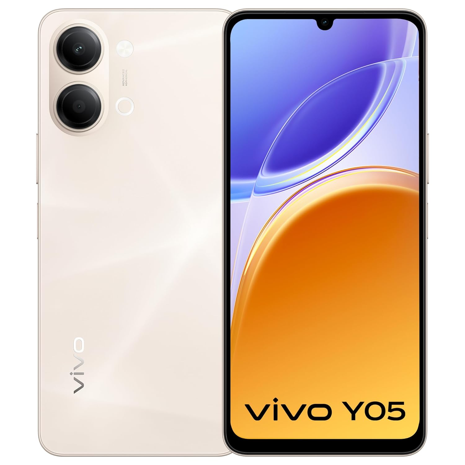 Vivo | Y05 | 4G Smartphone (4GB RAM, 64GB ROM, Champagne Gold)