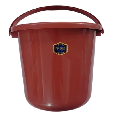 Strong Prime Plastic Round Bucket with Handle - Assorted (Big), 1pc
