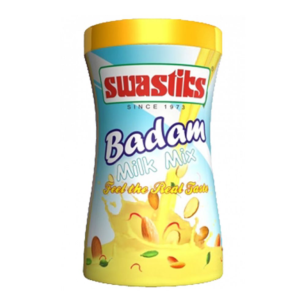 Swastiks Instant Badam Milk Powder Mix PET Bottle, 500g