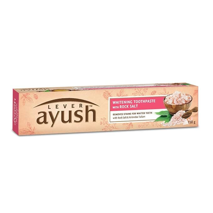 Ayush Whitening Toothpaste - Rock Salt, 150g