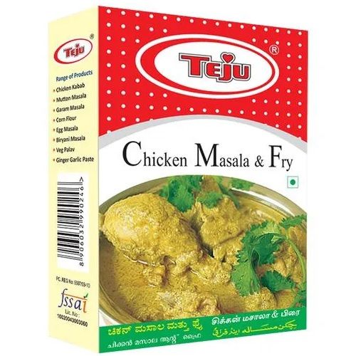 Teju Chicken Fry Masala Powder Carton, 100g