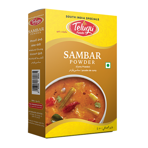 Telugu Foods Sambar Powder Carton, 40g