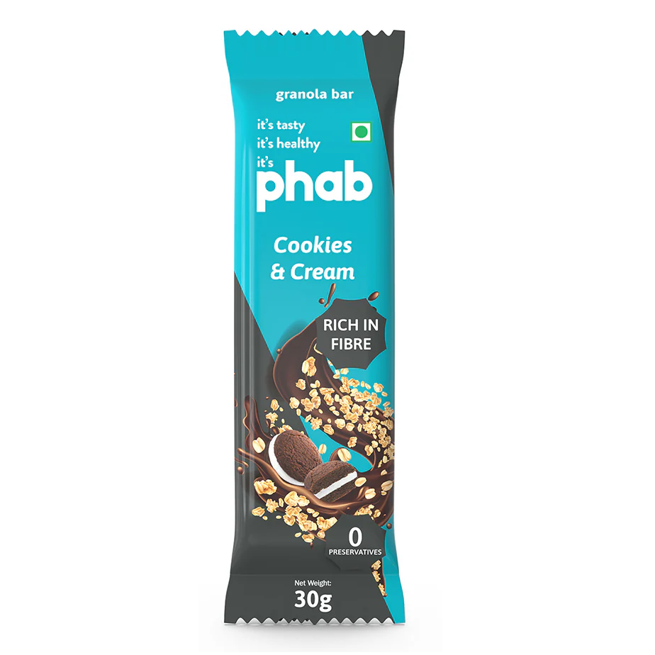 Phab Protein Bar - Cookies & Cream, 30g