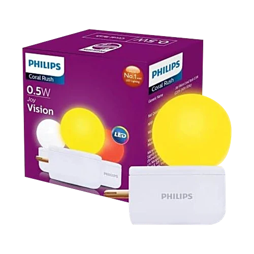 Philips 0.5W Joy Vision Coral Rush LED Bulb Night Lamp, 1pc