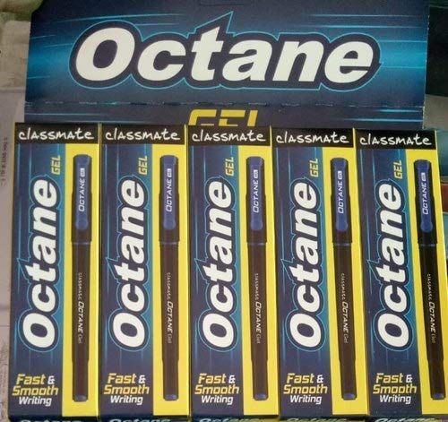 Classmate (Rs.10) Octane Gel Pen - Blue (Set of 10)