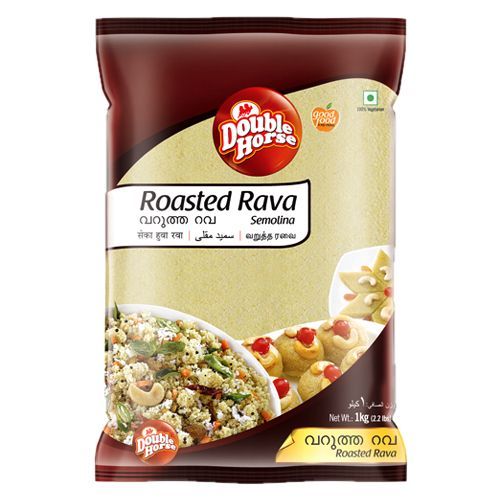Double Horse Roasted Rava, 1kg