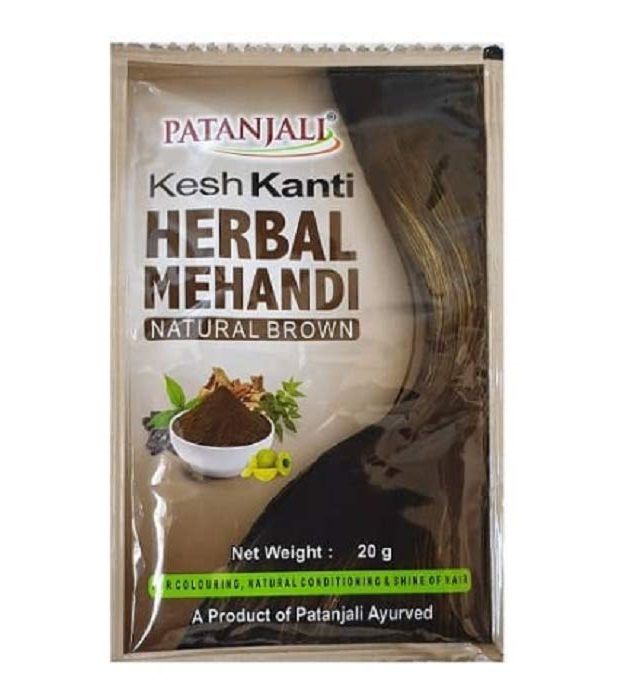Patanjali Kesh Kanti Herbal Mehandi - Natural Brown, 20g