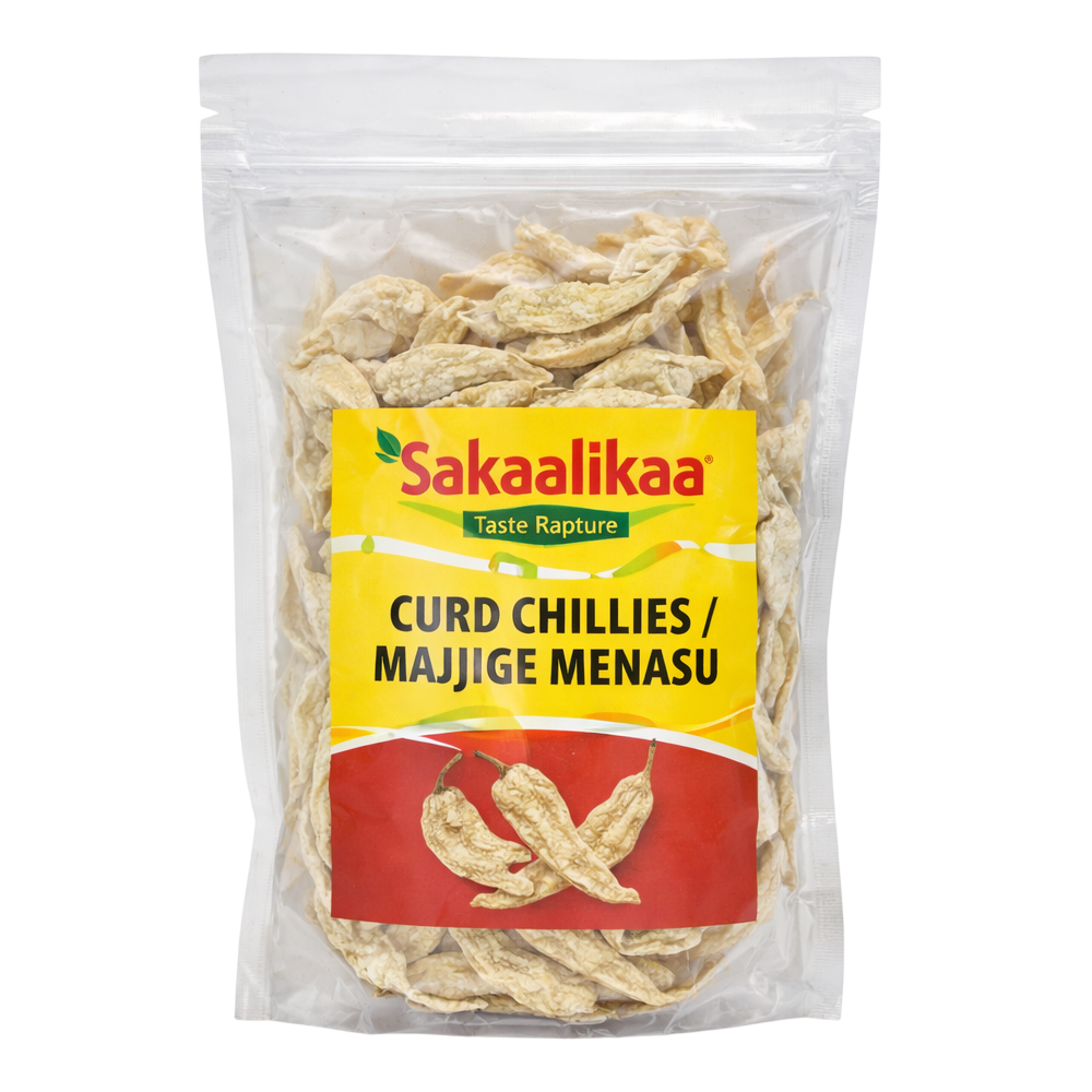Sakaalikaa Curd Chillies / Majjige Menasu, 100g