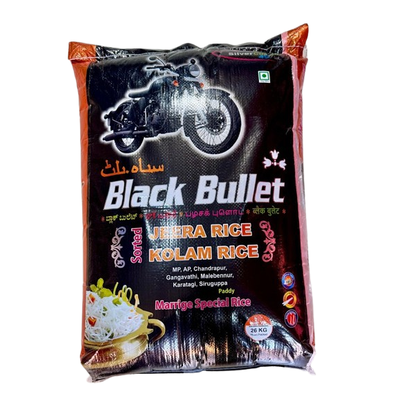 Black Bullet Jeera & Kolam Rice Bag, 26kg
