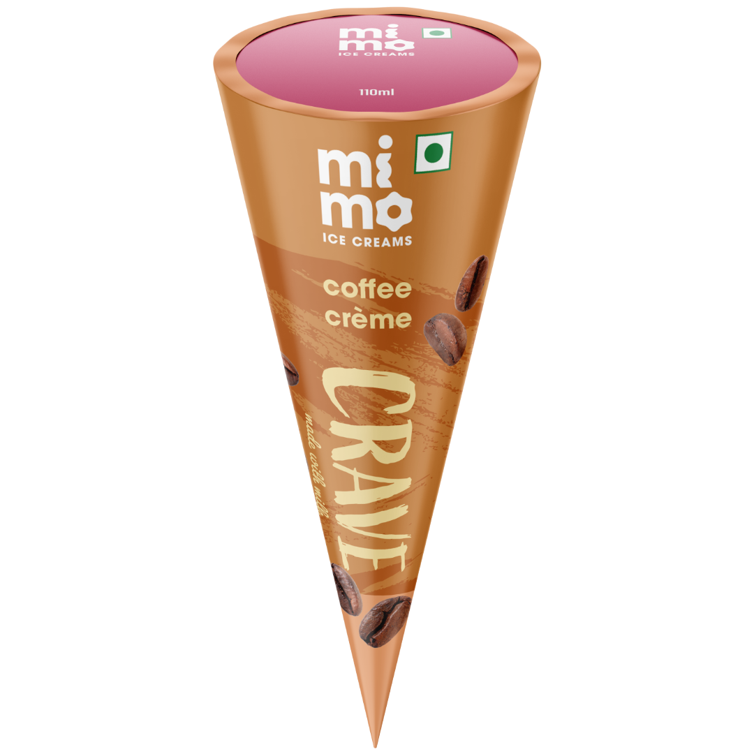 Mimo Crave Ice Cream Cone - Coffee Creme, 110ml