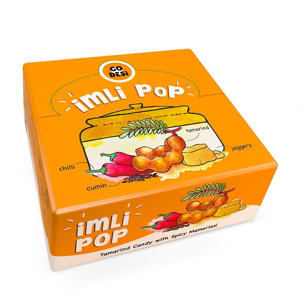 Go Desi (Rs.5) Candy Box - Imli Pop, 9g (Set of 50)